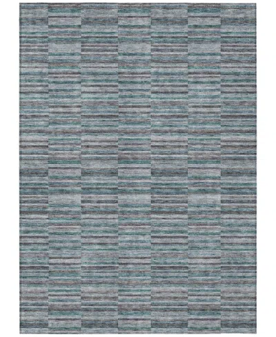 Addison Chantille Machine Washable Acn816 9'x12' Area Rug In Teal