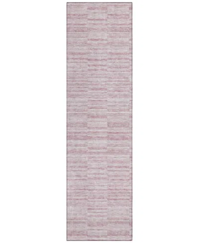 Addison Chantille Acn817 2'3"x7'6" Runner Area Rug In Rose