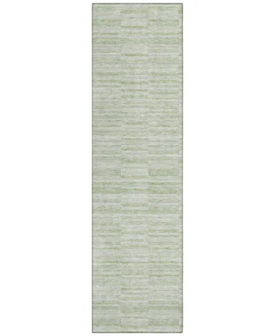 Addison Chantille Machine Washable Acn817 2'3"x7'6" Runner Area Rug In Sage