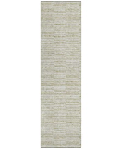 Addison Chantille Machine Washable Acn817 2'3"x7'6" Runner Area Rug In Taupe