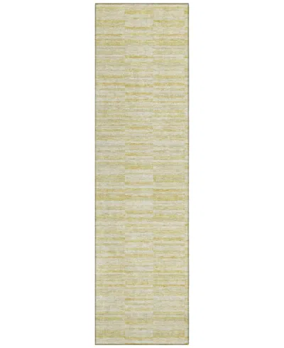 Addison Chantille Acn817 2'3"x7'6" Runner Area Rug In Wheat