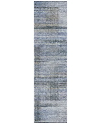 Addison Chantille Acn819 2'3"x7'6" Runner Area Rug In Blue