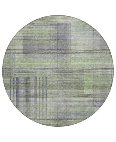 Addison Chantille Acn819 8' Round Area Rug In Sage