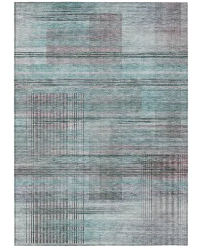 Addison Chantille Machine Washable Acn819 8'x10' Area Rug In Teal