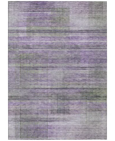 Addison Chantille Machine Washable Acn819 9'x12' Area Rug In Purple