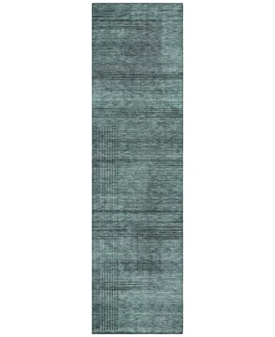 Addison Chantille Acn820 2'3"x7'6" Runner Area Rug In Teal