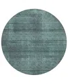 Addison Chantille Acn820 8' Round Area Rug In Teal