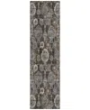Addison Chantille Acn821 2'3"x7'6" Runner Area Rug In Chocolate