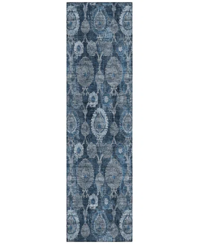 Addison Chantille Acn821 2'3"x7'6" Runner Area Rug In Navy
