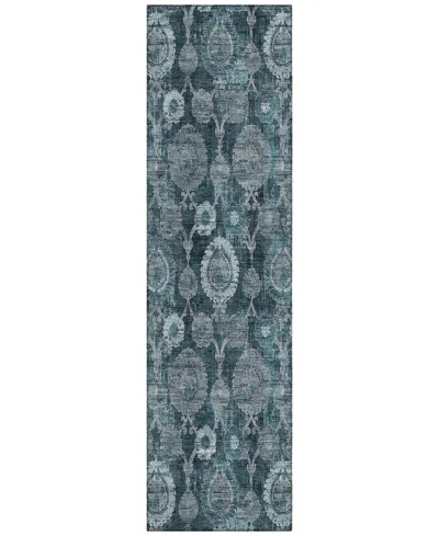 Addison Chantille Acn821 2'3"x7'6" Runner Area Rug In Teal