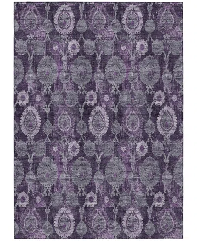 Addison Chantille Acn821 5'x7'6" Area Rug In Eggplant