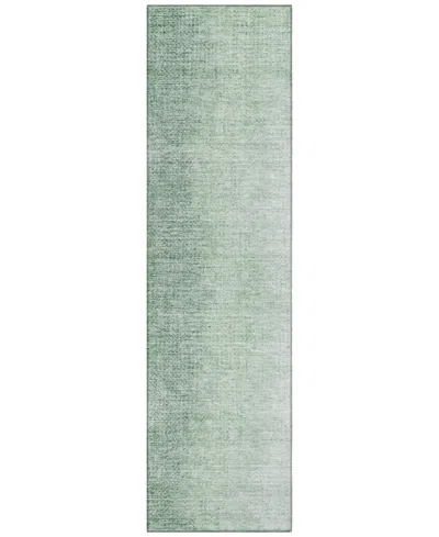 Addison Chantille Machine Washable Acn822 2'3"x7'6" Runner Area Rug In Green