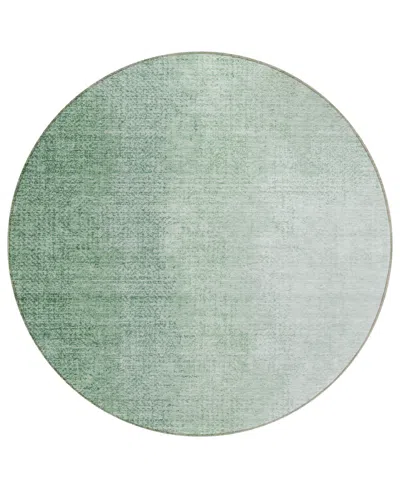 Addison Chantille Acn822 8' Round Area Rug In Green