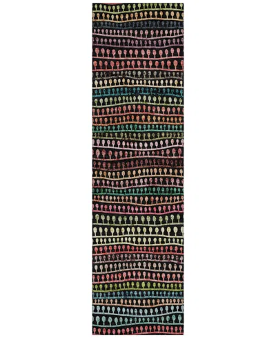 Addison Chantille Acn823 2'3"x7'6" Runner Area Rug In Black