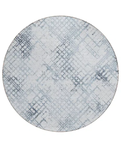 Addison Chantille Acn824 8' Round Area Rug In Blue