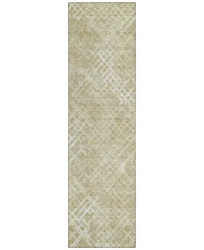 Addison Chantille Machine Washable Acn825 2'3"x7'6" Runner Area Rug In Beige