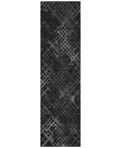 Addison Chantille Acn825 2'3"x7'6" Runner Area Rug In Charcoal