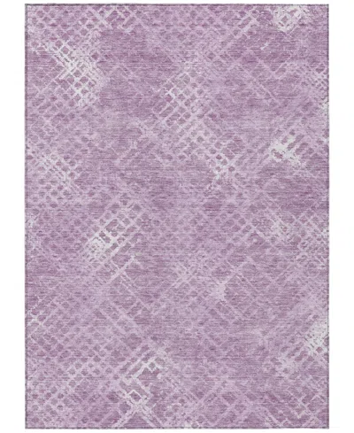 Addison Chantille Machine Washable Acn825 5'x7'6" Area Rug In Lavender