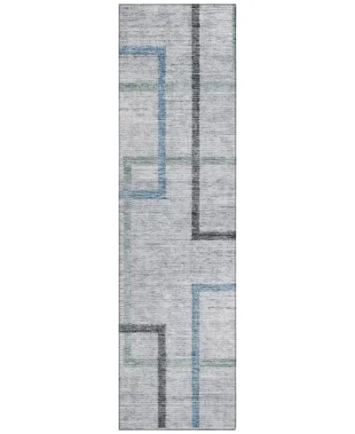 Addison Chantille Acn826 2'3"x7'6" Runner Area Rug In Gray