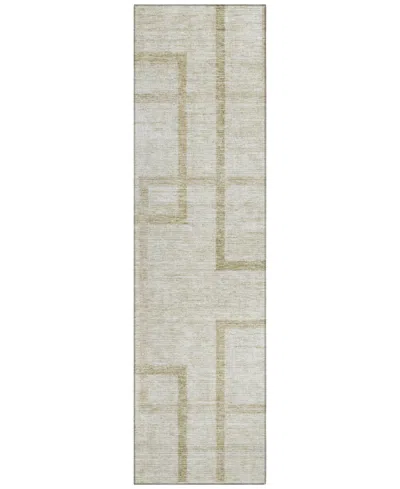 Addison Chantille Machine Washable Acn827 2'3"x7'6" Runner Area Rug In Beige