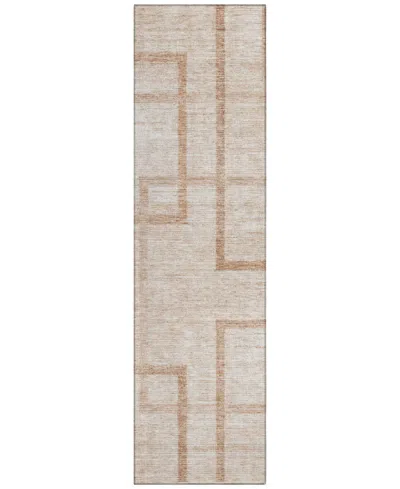 Addison Chantille Acn827 2'3"x7'6" Runner Area Rug In Coral