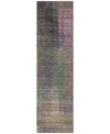 Addison Chantille Acn828 2'3"x7'6" Runner Area Rug In Plum