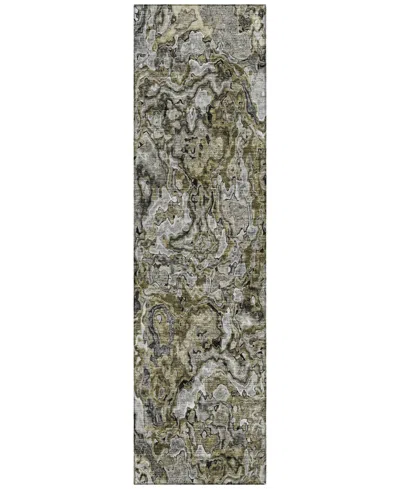 Addison Chantille Acn829 2'3"x7'6" Runner Area Rug In Brown