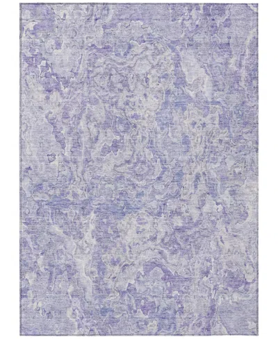 Addison Chantille Acn829 5'x7'6" Area Rug In Plum