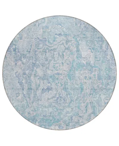 Addison Chantille Acn829 8' Round Area Rug In Mist