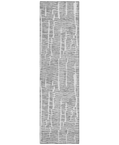 Addison Chantille Acn830 2'3"x7'6" Runner Area Rug In Gray