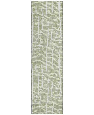 Addison Chantille Machine Washable Acn830 2'3"x7'6" Runner Area Rug In Sage