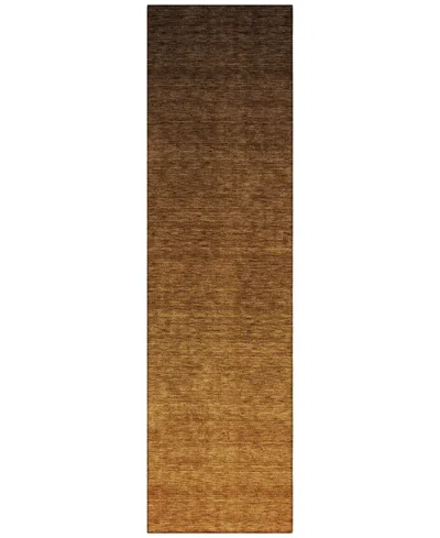 Addison Chantille Acn833 2'3"x7'6" Runner Area Rug In Chocolate