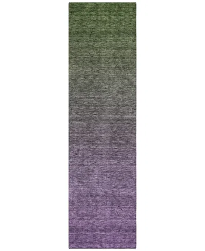 Addison Chantille Acn833 2'3"x7'6" Runner Area Rug In Purple