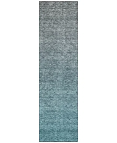 Addison Chantille Machine Washable Acn833 2'3"x7'6" Runner Area Rug In Teal