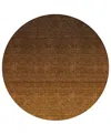 Addison Chantille Acn833 8' Round Area Rug In Chocolate