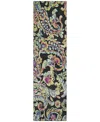 Addison Chantille Acn834 2'3"x7'6" Runner Area Rug In Black