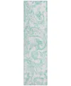 Addison Chantille Acn835 2'3"x7'6" Runner Area Rug In Turquoise