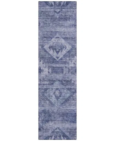 Addison Chantille Acn837 2'3"x7'6" Runner Area Rug In Navy