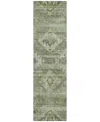 Addison Chantille Acn837 2'3"x7'6" Runner Area Rug In Olive
