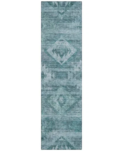 Addison Chantille Acn837 2'3"x7'6" Runner Area Rug In Teal