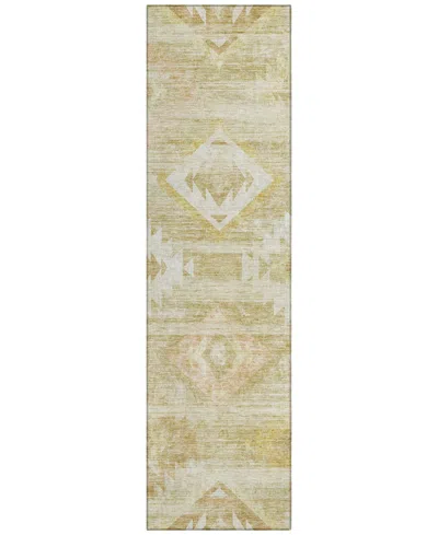 Addison Chantille Acn837 2'3"x7'6" Runner Area Rug In Wheat