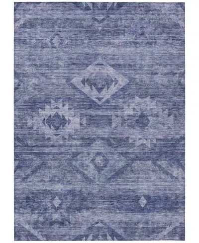 Addison Chantille Machine Washable Acn837 3'x5' Area Rug In Navy