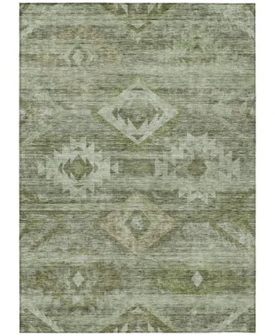 Addison Chantille Machine Washable Acn837 8'x10' Area Rug In Olive