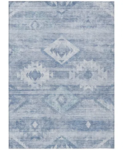 Addison Chantille Machine Washable Acn837 9'x12' Area Rug In Blue