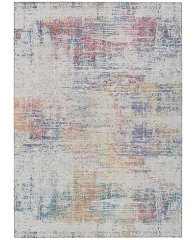 Addison Chantille Machine Washable Acn838 5'x7'6" Area Rug In Ivory