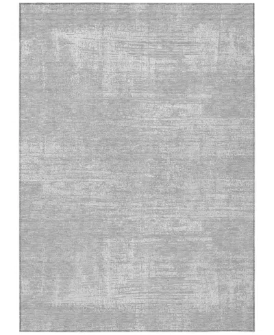 Addison Chantille Machine Washable Acn839 5'x7'6" Area Rug In Silver