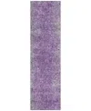 Addison Chantille Acn840 2'3"x7'6" Runner Area Rug In Plum