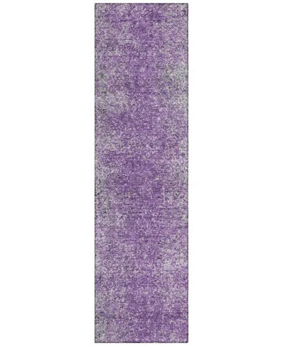 Addison Chantille Acn840 2'3"x7'6" Runner Area Rug In Plum