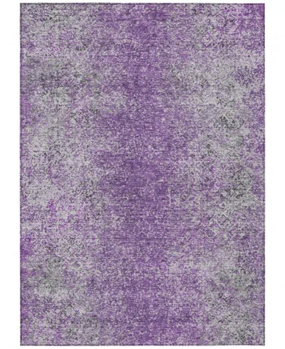 Addison Chantille Machine Washable Acn840 8'x10' Area Rug In Plum