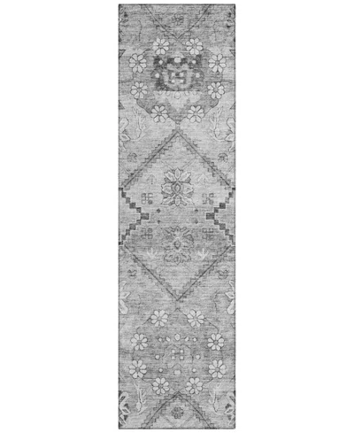 Addison Chantille Acn841 2'3"x7'6" Runner Area Rug In Gray
